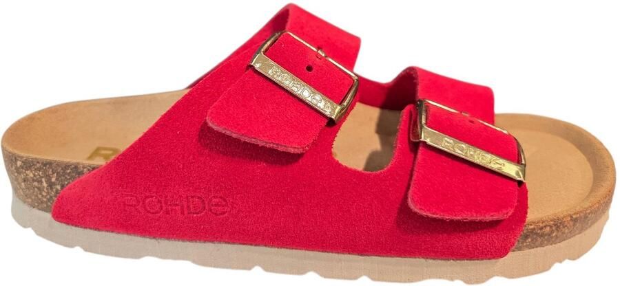 Rohde 5590 43 Slippers Rood Suede Dames Rood - Foto 2