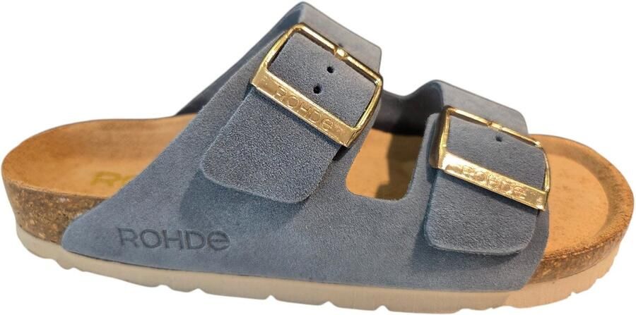 Rohde Stijlvolle Leren Slippers Oranje Orange Dames - Foto 3