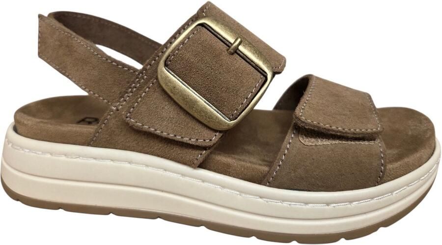Rohde 5696 77 Sandalen Bruin Suede Dames Bruin