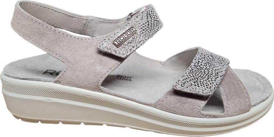 Rohde 5739 83 Dames Sandalen Beige Zilver