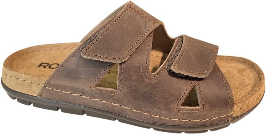 Rohde 5914 72 Slippers Bruin Leer Heren Bruin - Foto 3