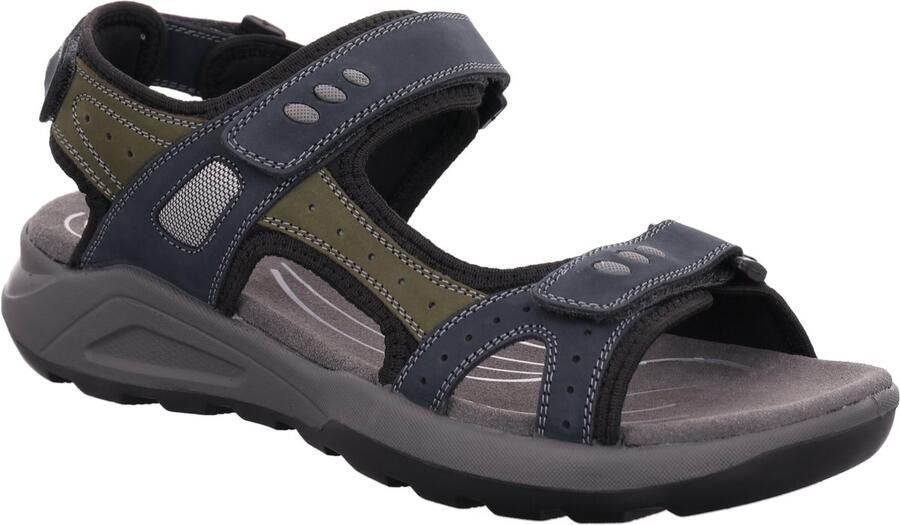 Rohde 5940 56 Klittenband Sandalen Blauw Nubuck Heren