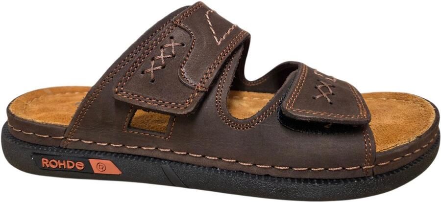 Rohde 6003 71 Slippers Bruin Leer Heren Bruin