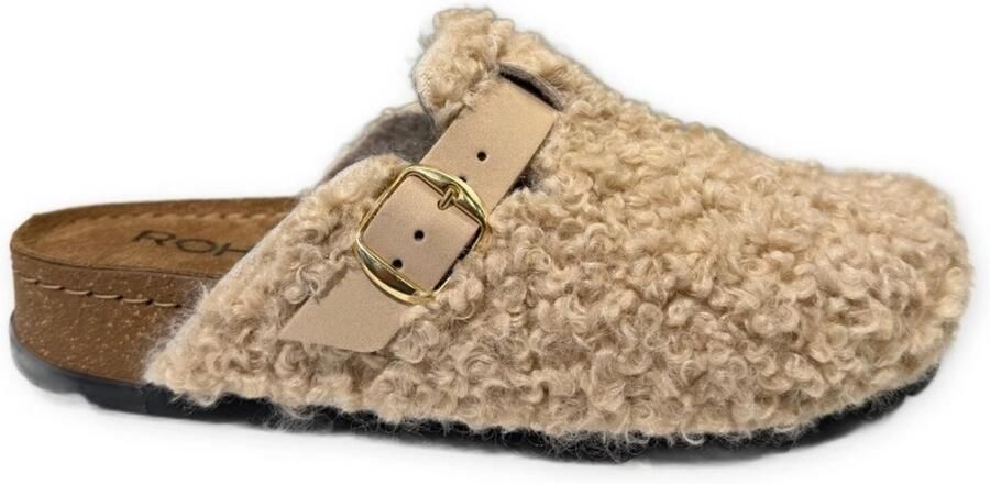 Rohde 6017 12 Chalk Fluffy damespantoffels