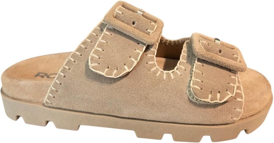 Rohde 6316 14 Slippers Beige Suede Dames Beige