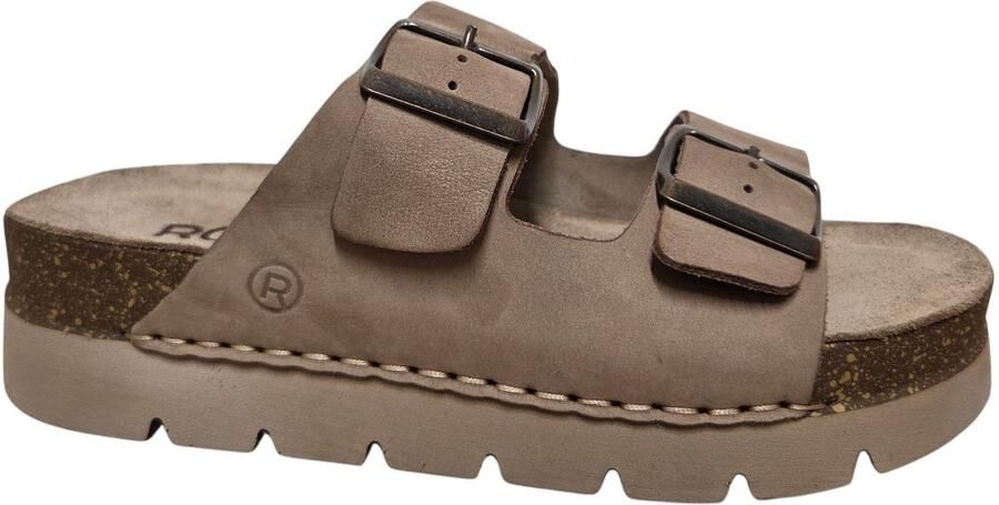 Rohde 6330 18 Slippers Beige Nubuck Dames Beige