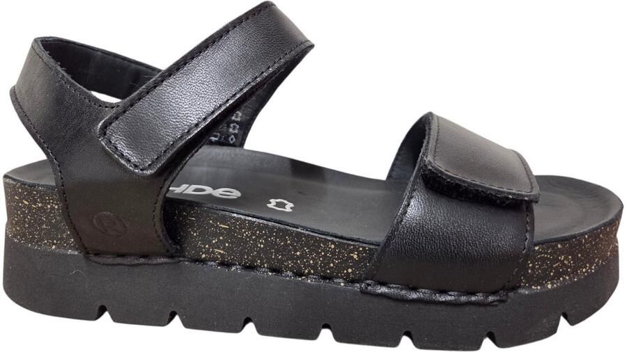 Rohde 6336 90 Sandalen Zwart Leer Dames Zwart