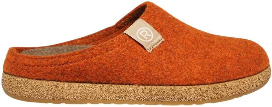 Rohde 6440 78 Pantoffels open Sloffen Roest Vilt Dames Roest Bruin