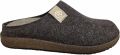Rohde 6782 72 Pantoffel Open Hiel Bruin Vilt Heren Bruin - Bruin