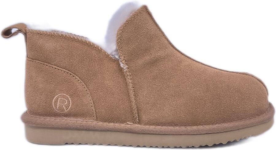 Rohde 7096 76 Pantoffel Dichte Sloffen Cognac Suede Dames Cogna