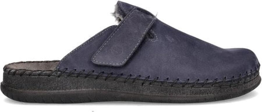Rohde Blauwe Heren Pantoffels Warm en Slipbestendig Blue