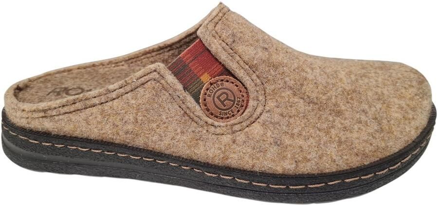 Rohde Beige Open Pantoffels Beige