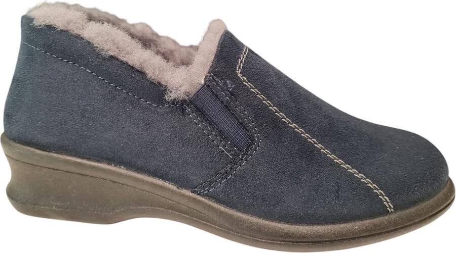 Rohde Zwarte Dames Pantoffels Gesloten Blauw