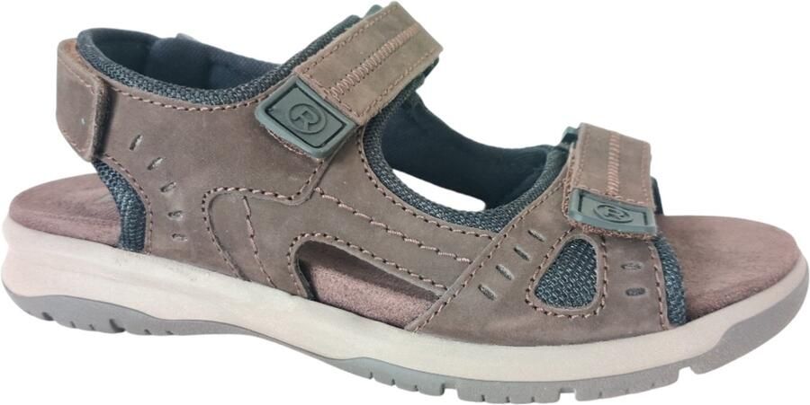 Rohde Bruien Nubuck Heren Sandalen Bruin