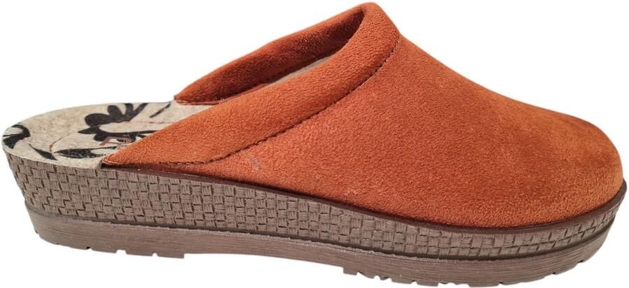 Rohde Bruine Dames Pantoffel Open Hiel Bruin