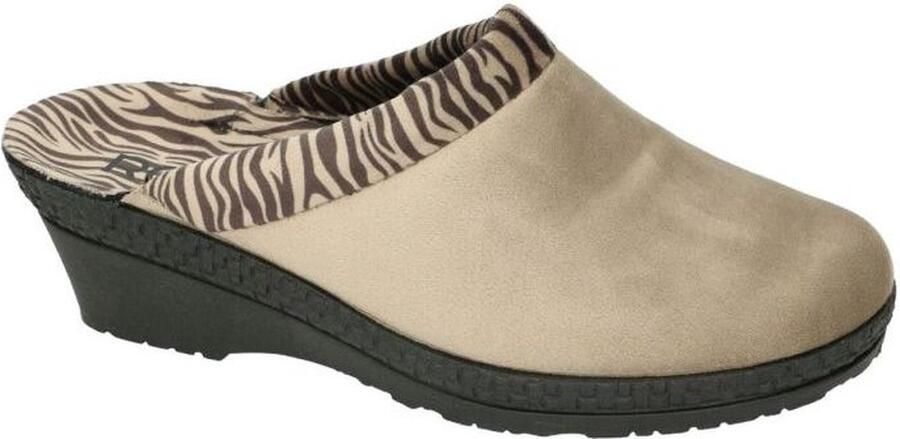 Rohde Pantoffels 2465 Taupe Zebra Print 6½ - Foto 4