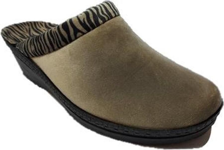 Rohde Pantoffels 2465 Taupe Zebra Print 6½ - Foto 2