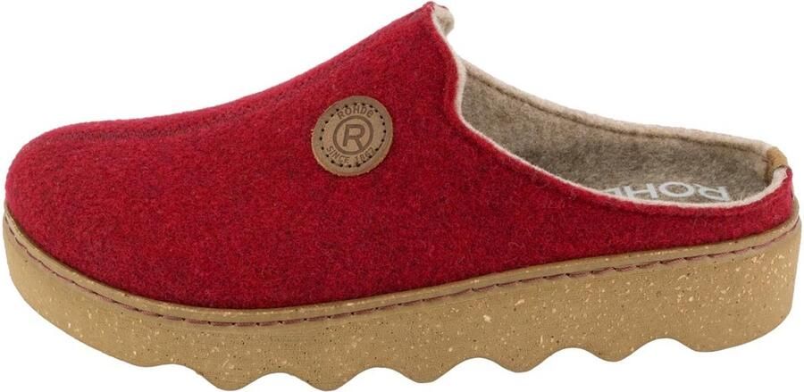 Rohde Dames Softvilt Pantoffels Wijdte G Wine Red - Foto 2