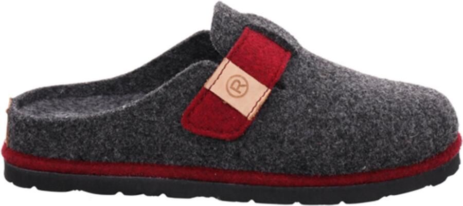 Rohde Dames Meran Clog Vilt Pantoffels Graphite