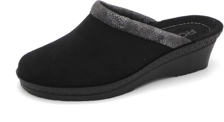 Rohde 2459 90 Dames Open Pantoffels Zwart