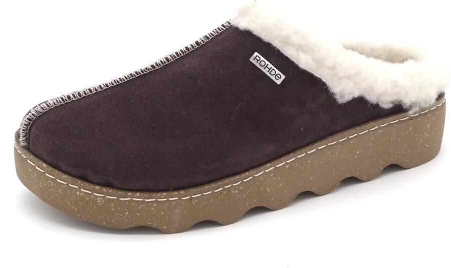 Rohde Pantoffels FOGGIA-D Pantoffel clog met uitneembare binnenzool van schapenvacht - Foto 2