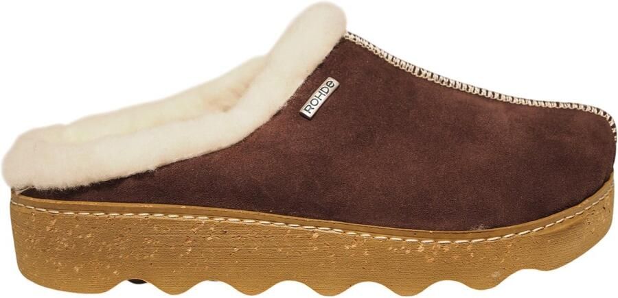 Rohde Pantoffels FOGGIA-D Pantoffel clog met uitneembare binnenzool van schapenvacht - Foto 2