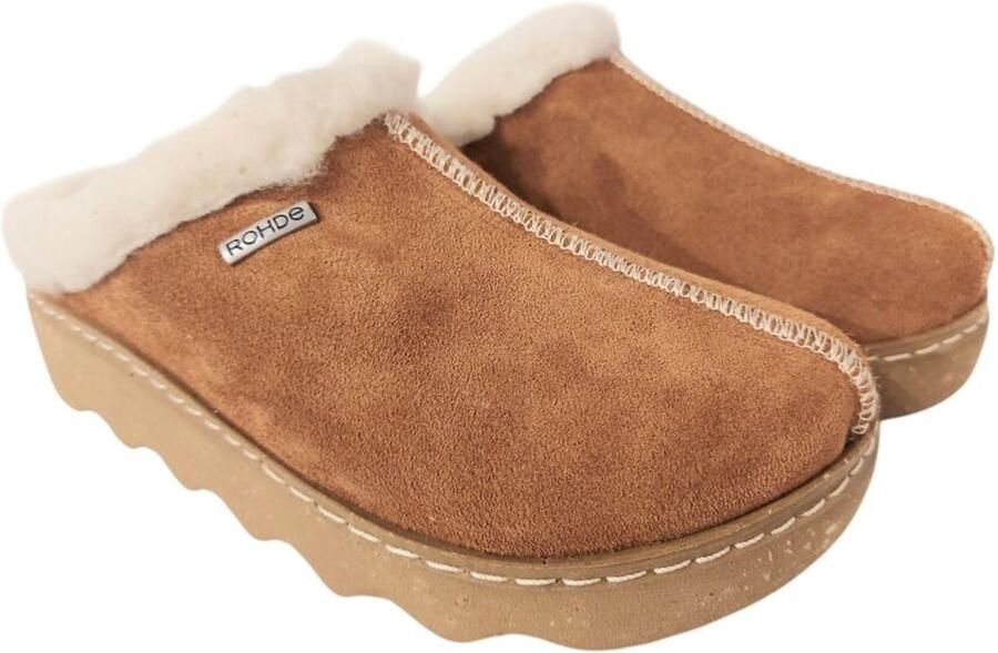 Rohde Pantoffels FOGGIA-D Pantoffel clog met uitneembare binnenzool van schapenvacht - Foto 3