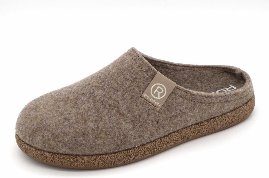 Rohde 6440 17 Pantoffels Open Sloffen Beige Vilt Dames Beige - Foto 2
