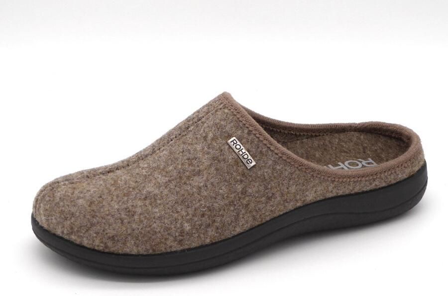 Rohde Dames Pantoffel Muil 6548-17 Donkerbeige