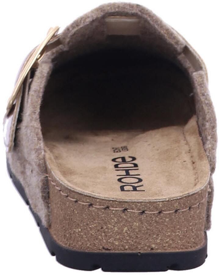 Rohde 6012 17 Dames Pantoffels Open Beige