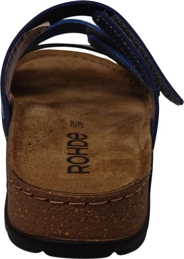 Rohde Dames slipper met voetbed Blauw combi Artikel - Foto 3