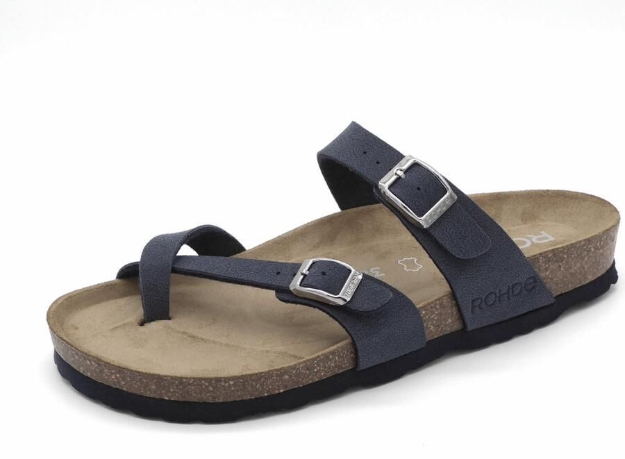 Rohde Dames Teenslipper 5594-56 Blauw