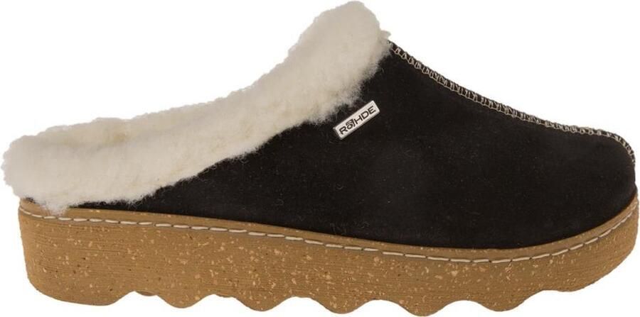 Rohde Pantoffels FOGGIA-D Pantoffel clog met uitneembare binnenzool van schapenvacht - Foto 15
