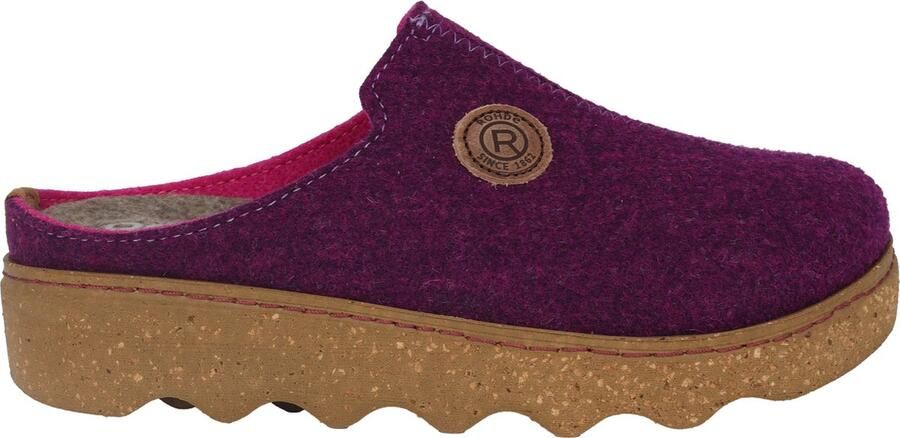 Rohde Paarse Dames Huisslipper Warm Gevoerd Purple
