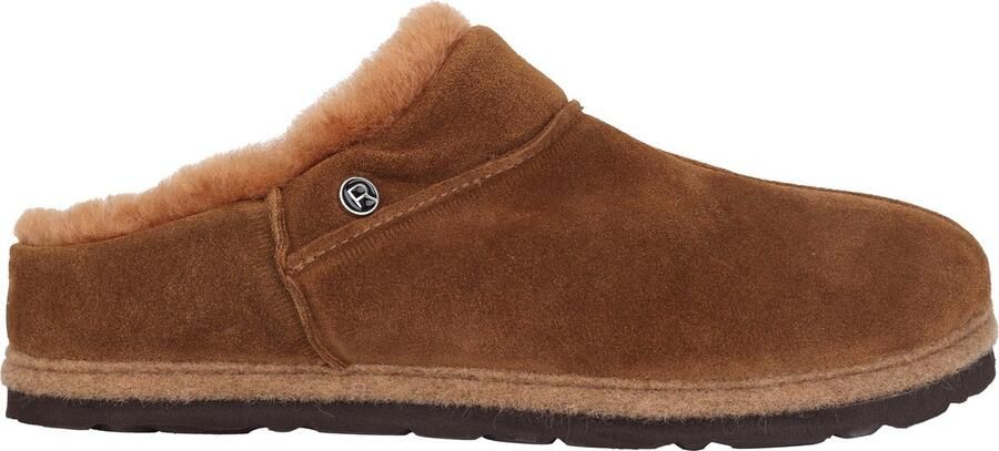 Rohde Warm gevoerde suède klompen Bruin