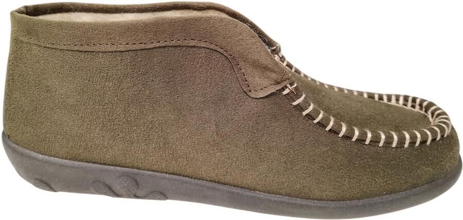 Rohde Groene Gesloten Pantoffel met Bontvoering 2236 - Foto 2