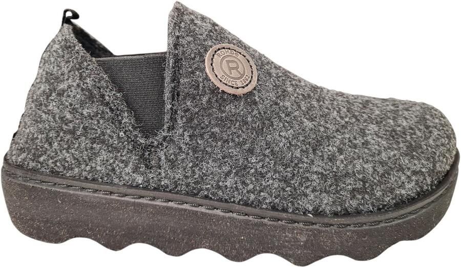 Rohde Grijze Gesloten Dames Pantoffels Grijs