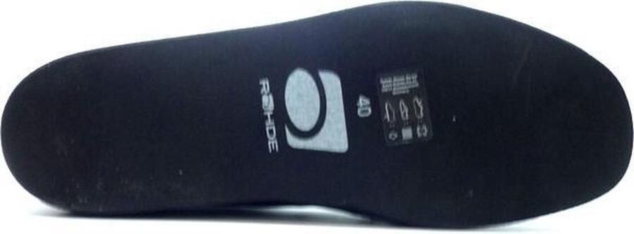 Rohde heren Pantoffel leren lamswol gevoerd zwart 6420 - Foto 4