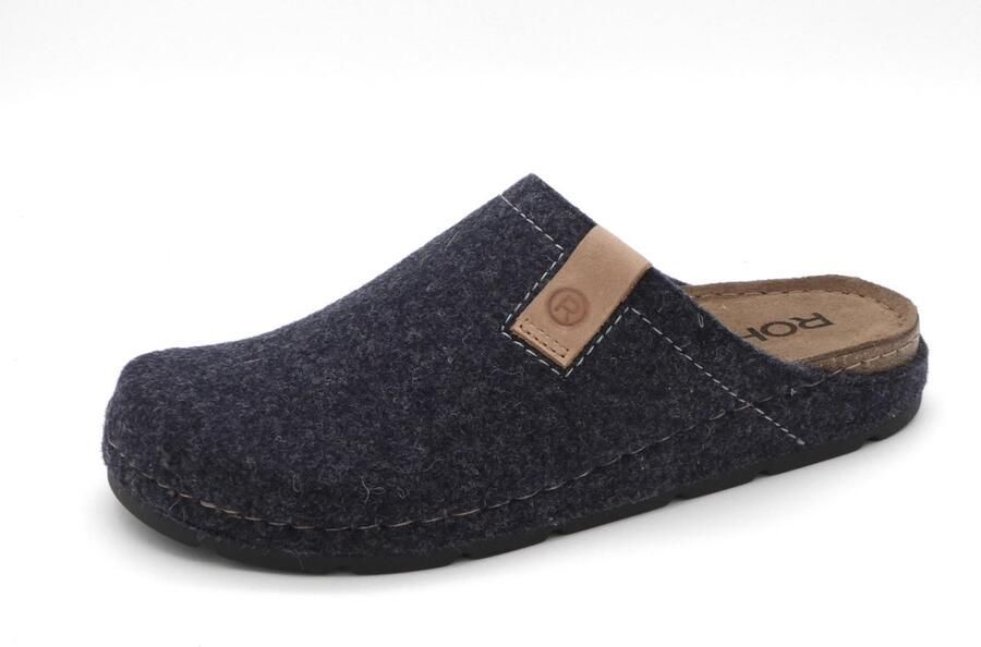 Rohde Heren Pantoffel Muil 6752-56 Donkerblauw