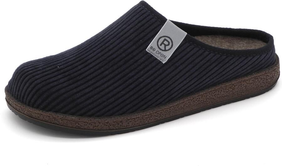 Rohde 6786 55 Pantoffel Open Sloffen Blauw Rib Textiel Heren Blauw - Foto 2