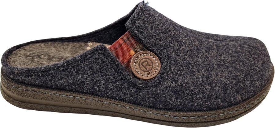 Rohde Pantoffels ASIAGO pantoffel clog slippers met zijlijk stretch met label