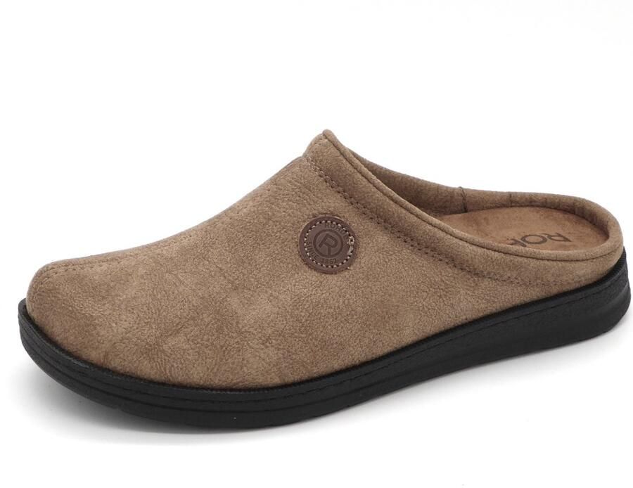 Rohde Beige Leren Open Pantoffels Heren Beige - Foto 3