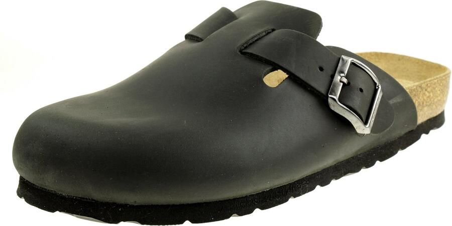 Rohde Grado herensandaal pantoffels klomp 6698 zwart LEDER - Foto 2