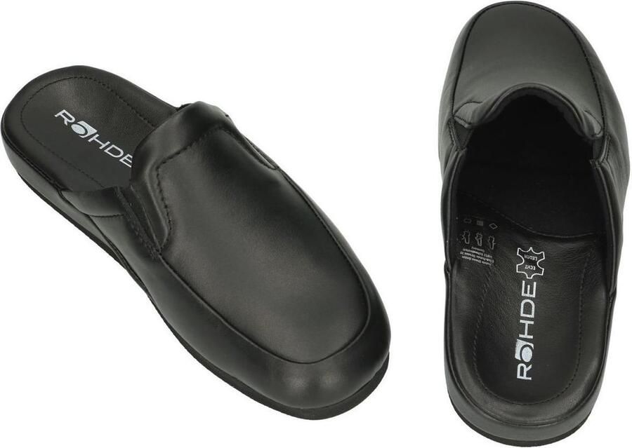 Rohde 6607 Pantoffels Slippers Zwart 10½ - Foto 2
