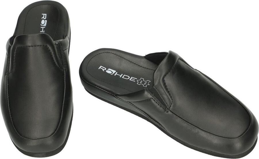 Rohde 6607 Pantoffels Slippers Zwart 10½ - Foto 4