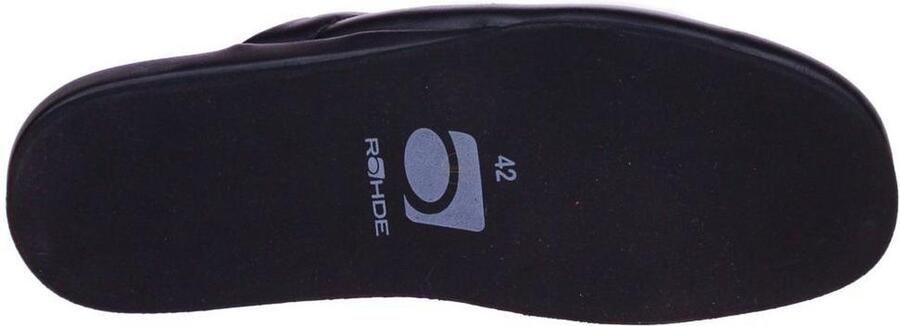 Rohde 6607 Pantoffels Slippers Zwart 10½ - Foto 12
