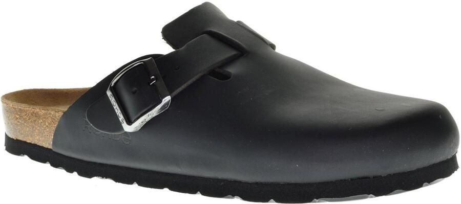 Rohde Grado herensandaal pantoffels klomp 6698 zwart LEDER - Foto 3