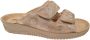 Rohde Leren Beige Dames Slippers Beige - Thumbnail 1