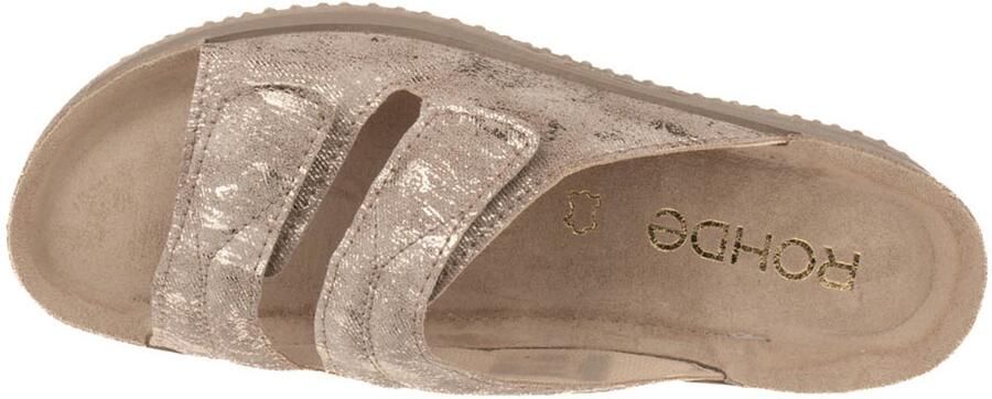 Rohde Leren Beige Dames Slippers Beige