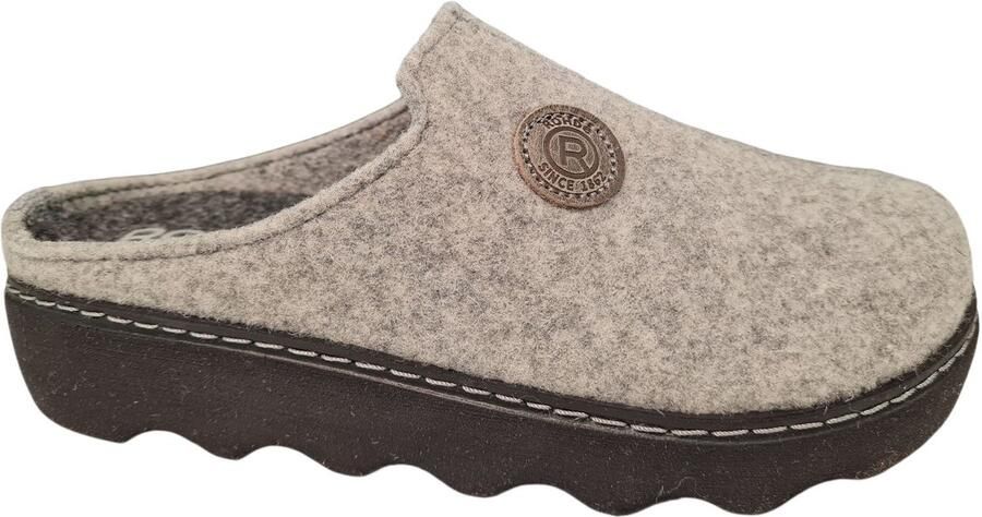 Rohde Pantoffels Foggia Pantoffel slof clog huis-slipper met profielzool